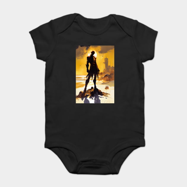 Galactic Hunt: The Alien Bounty Hunter's Quest for Justice Baby Bodysuit by Darksavage